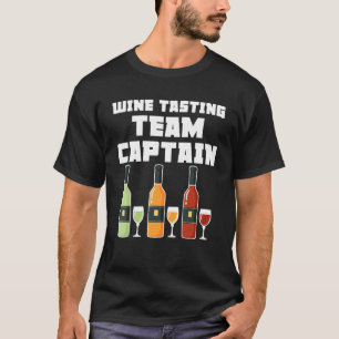 Camiseta Equipo de degustación de vinos Capitán Vino Bebida