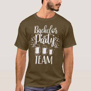 Camiseta Equipo de despedida de soltero novia novio 