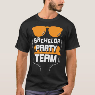 Camiseta Equipo de Despedida de Soltero Novio Novia