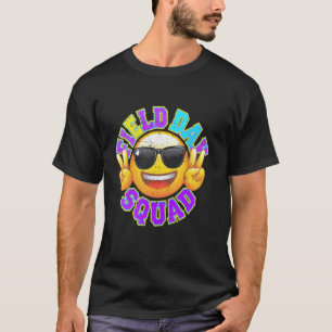 Camiseta Equipo de día de campo Cara sonriente Gafas de sol