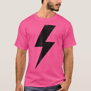 Camiseta Equipo de diseño negro de Bolt Lightning