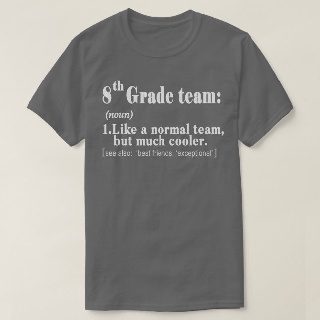 Camiseta Equipo de docente de definición de equipo de octav (Diseño del anverso)
