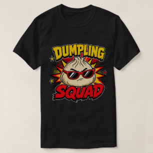 Camiseta Equipo de Dumpling Retro Cómic Pop Art Foodie Dim