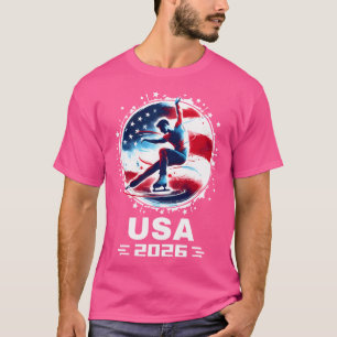 Camiseta Equipo de EE. UU. 2026 Patinaje Artístico Bandera