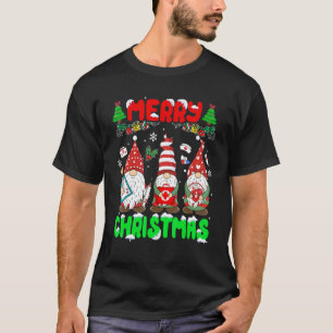 Camiseta Equipo de enfermera de ER de Navidad Squad de bata