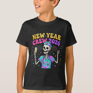 Camiseta Equipo de enfermera esqueleto año nuevo 2026 diver