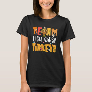 Camiseta Equipo de enfermeras de la UCI neonatal de pavos