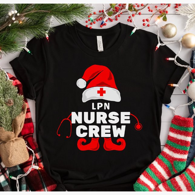 Camiseta Equipo de enfermería de Cute Elf LPN (Subido por el creador)