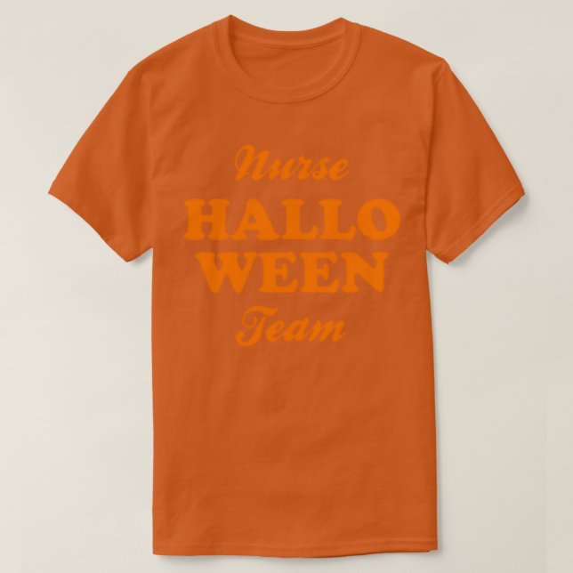 Camiseta Equipo de enfermería de Halloween (Diseño del anverso)