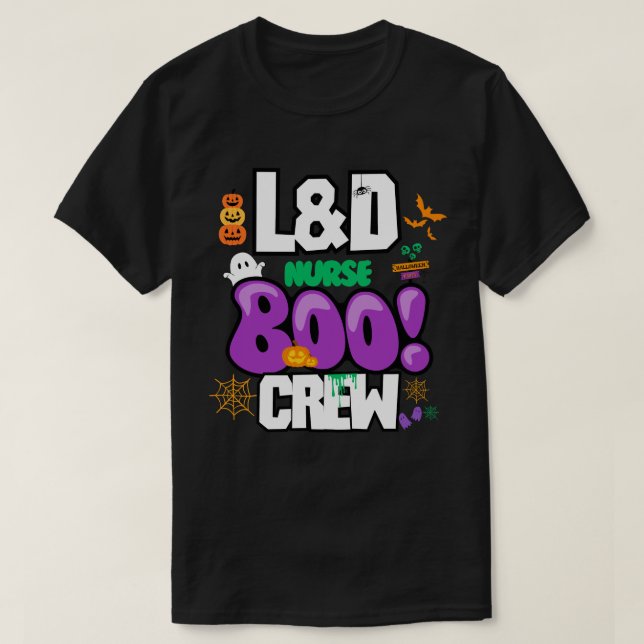 Camiseta Equipo de enfermería de L&D - Halloween (Diseño del anverso)