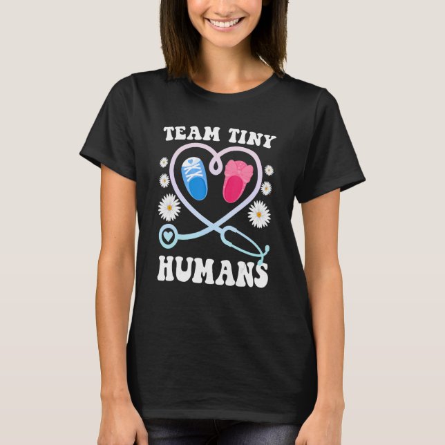 Camiseta Equipo de enfermería de la NICU Pequeños Humanos N (Anverso)