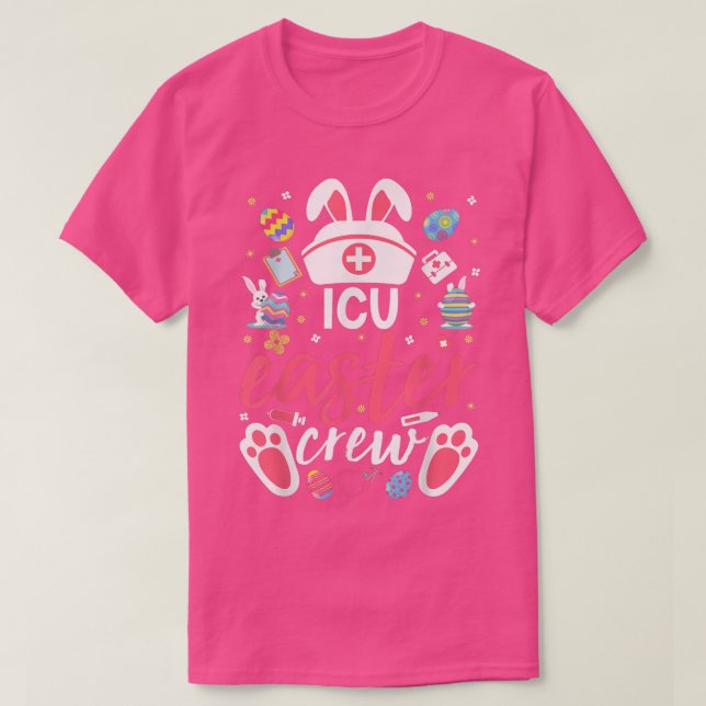 Camiseta Equipo de enfermería de pascua de la UCI Día de Pa (Diseño del anverso)