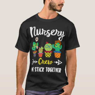 Camiseta Equipo de enfermería, divertida escuela de cactus,