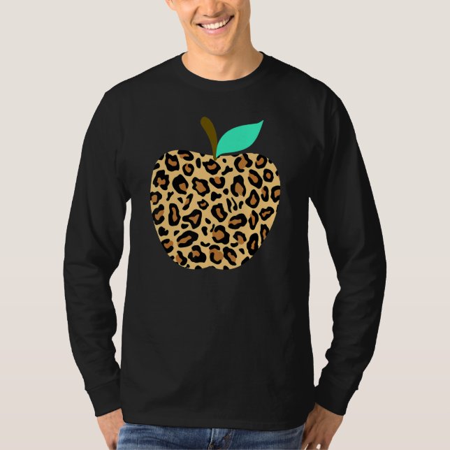 Camiseta Equipo De Enseñanza De Primer Día De Leopard Apple (Anverso)