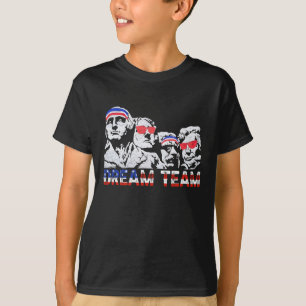 Camiseta Equipo de ensueño divertido patriótico retro de la