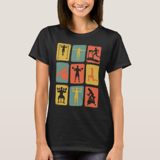 Camiseta Equipo de entrenamiento de gimnasia vintage retro