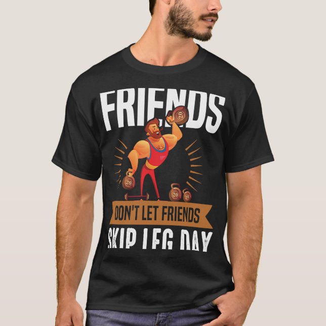 Camiseta Equipo de entrenamiento de leg Day Dumbbels Ropa d (Anverso)