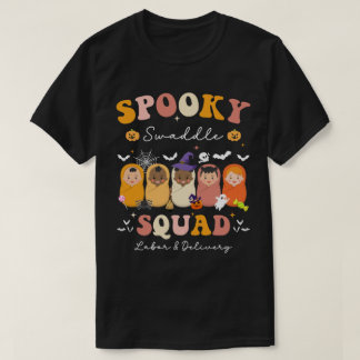 Camiseta Equipo de envolturas espeluznantes Labor y parto H