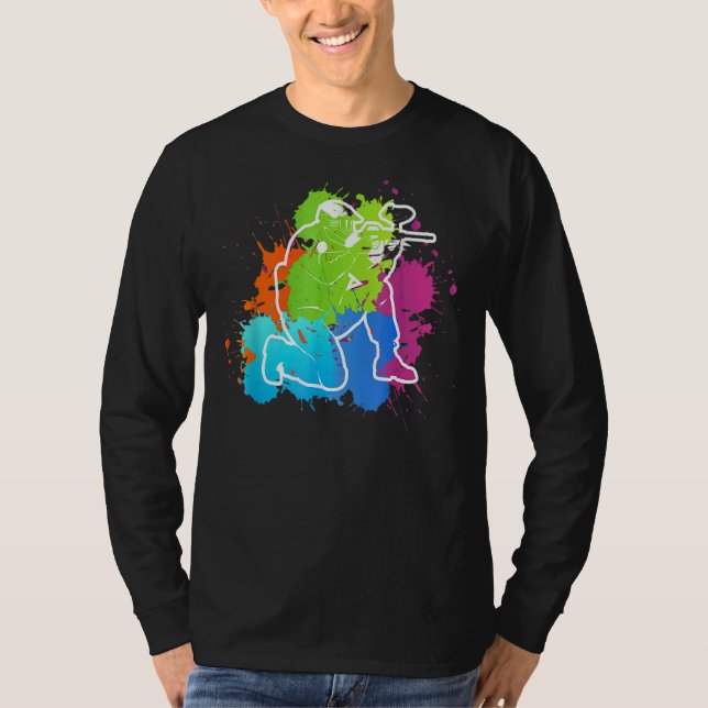 Camiseta Equipo de equipo de equipo de equipo de squash (Anverso)