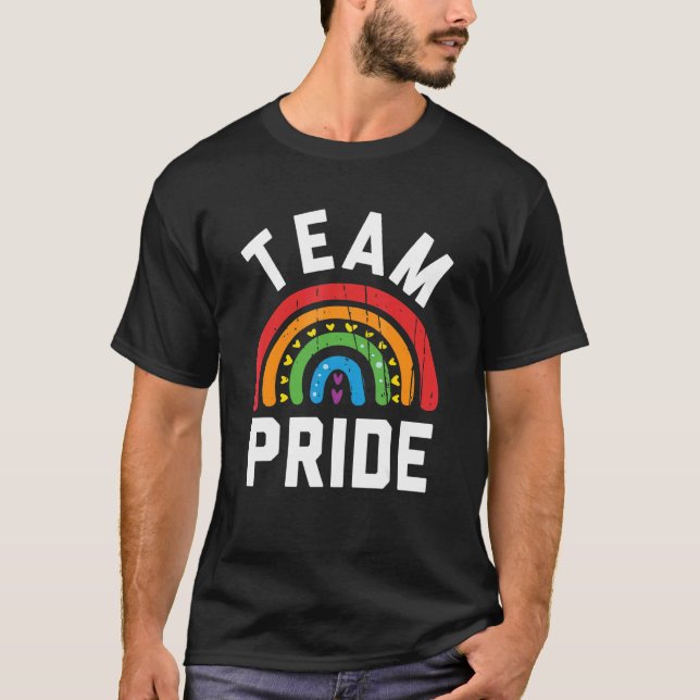 Camiseta Equipo De Equipo Orgullo Gay Lgbt Orgullo Arcoiris (Anverso)