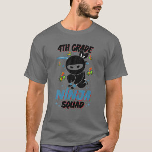 Camiseta Equipo De Escuadrón De Grupo De Cuarto Grado Ninja