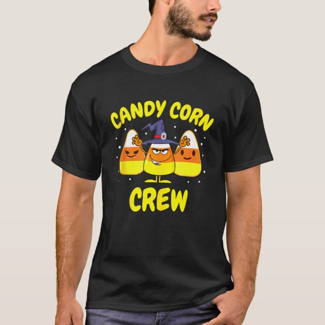 Camiseta Equipo de escuadrón de halloween de Candy Corn (Anverso)