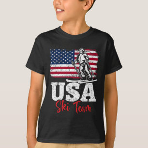 Camiseta Equipo de Esquí de EE. UU. América Esquí Deportes 