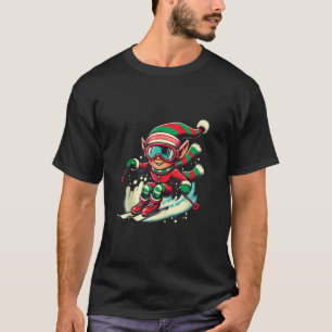 Camiseta Equipo de esquí de Navidad equipo de amantes del e