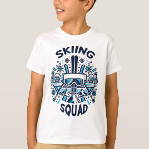 Camiseta Equipo de esquí para aventureros de nieve que esqu