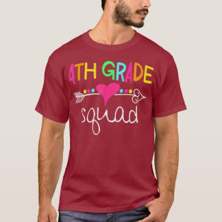 Camiseta Equipo de estudiantes de cuarto grado del cuadrado