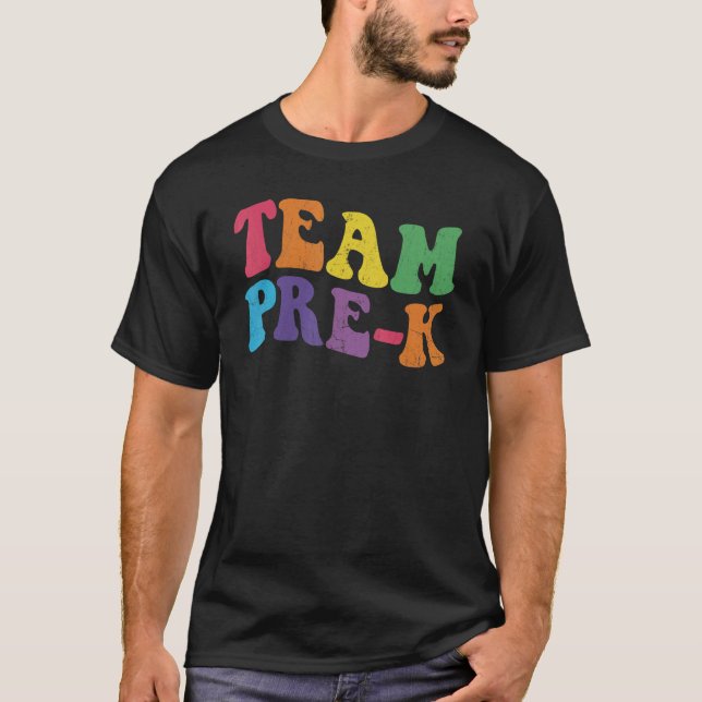 Camiseta Equipo De Estudiantes De Preescolar De Preescolar  (Anverso)