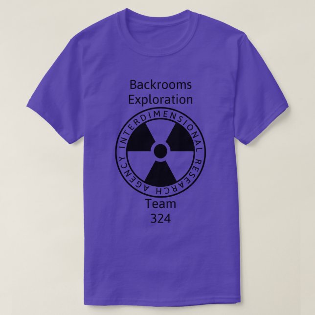 Camiseta Equipo de exploración de Backrooms Radioactive (Diseño del anverso)