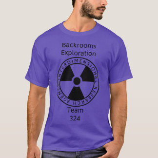 Camiseta Equipo de exploración de Backrooms Radioactive