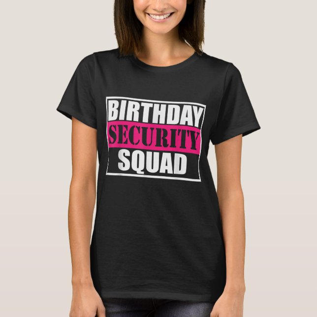 Camiseta Equipo de familia de Fiestas de B-day de la brigad (Anverso)