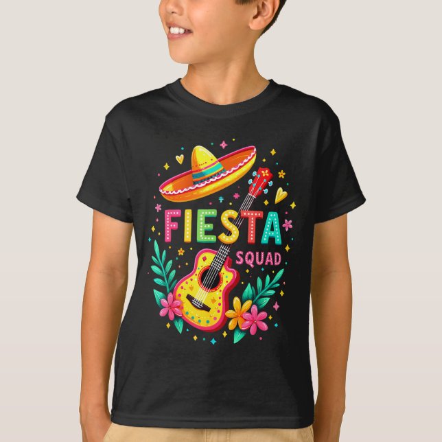 Camiseta Equipo de fiesta coincidente cinco de mayo fiesta  (Anverso)