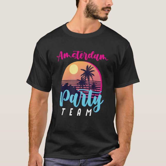 Camiseta Equipo de Fiesta de Ámsterdam (Anverso)