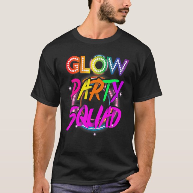 Camiseta Equipo de fiesta de brillo Efecto de salpicadura d (Anverso)