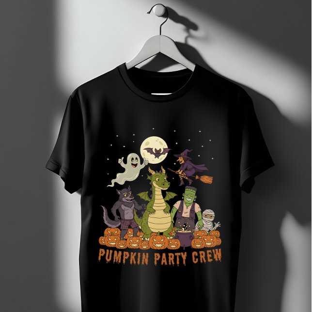 Camiseta Equipo de Fiesta de calabaza - Escuadrón de Monstr (Subido por el creador)