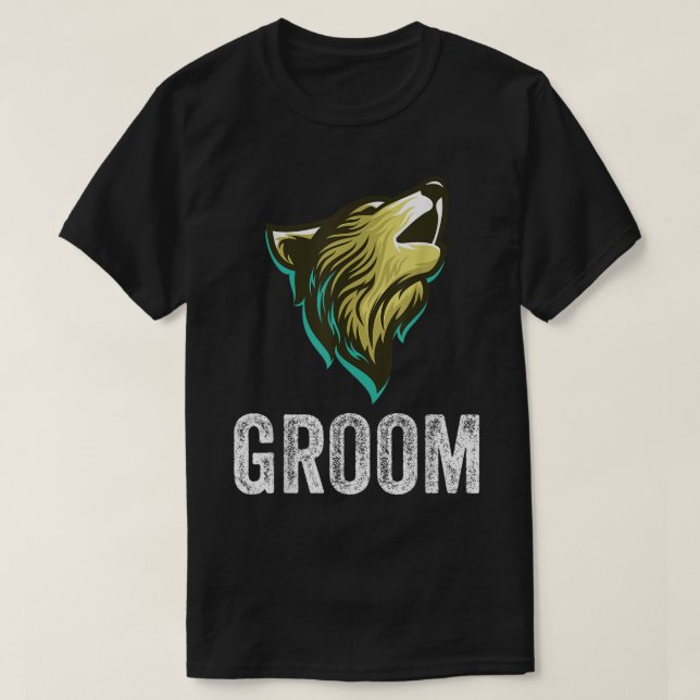 Camiseta Equipo de fiesta de despedida de soltero del novio (Diseño del anverso)