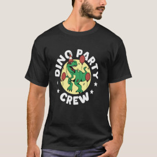 Camiseta Equipo de fiesta de dinosaurios Cumpleaños de Dino