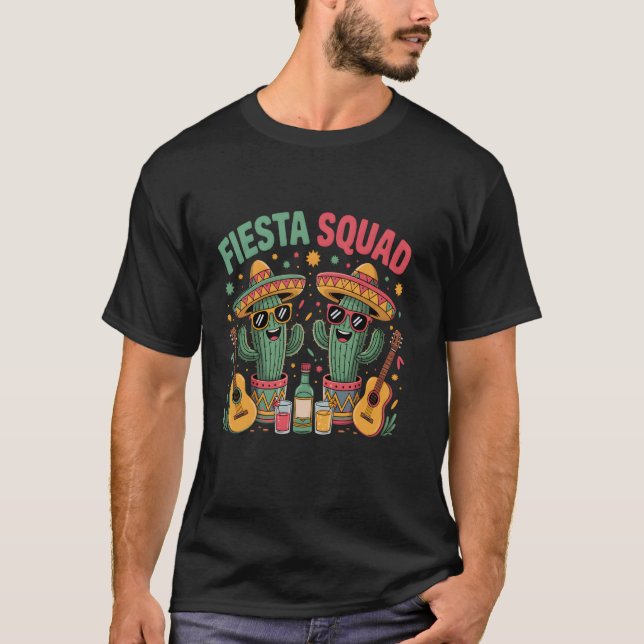 Camiseta Equipo de fiesta de fiesta mexicana 5 De Mayo dive (Anverso)