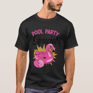 Camiseta Equipo de fiesta en la piscina de la playa Fiesta