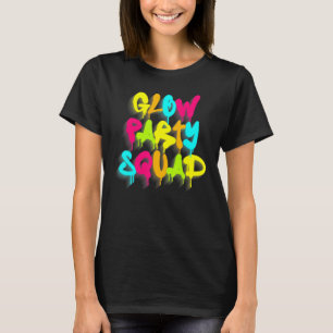 Camiseta Equipo de fiesta Glow con efecto de salpicadura de