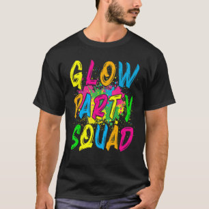 Camiseta Equipo de fiesta Glow con efecto de salpicadura de