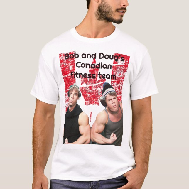 Camiseta Equipo de fitness canadiense de Bob y Doug (Anverso)