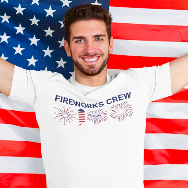 Camiseta Equipo de fuegos artificiales Cuarto Día de la Ind (Subido por el creador)