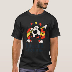 Camiseta Equipo de fútbol bandera española balón de fútbol 