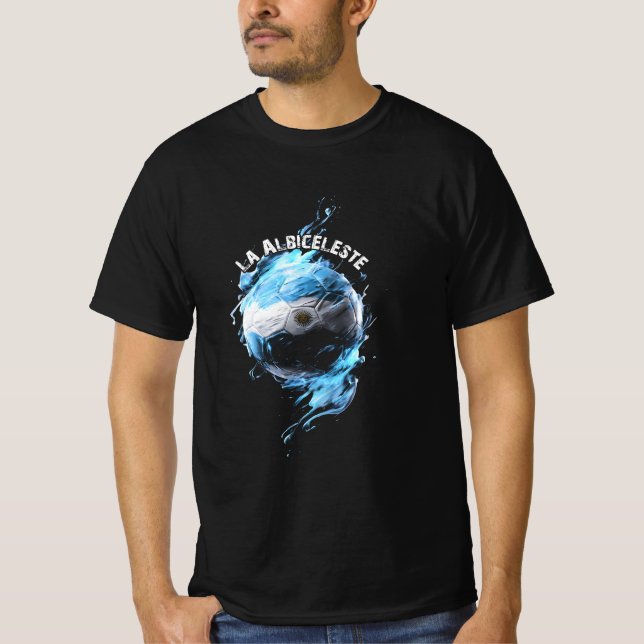 Camiseta equipo de fútbol de Argentina (Anverso)