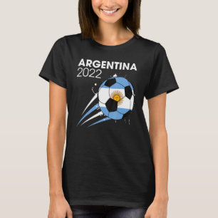 Camiseta Equipo de fútbol de Argentina 2022 Fan Bandera arg