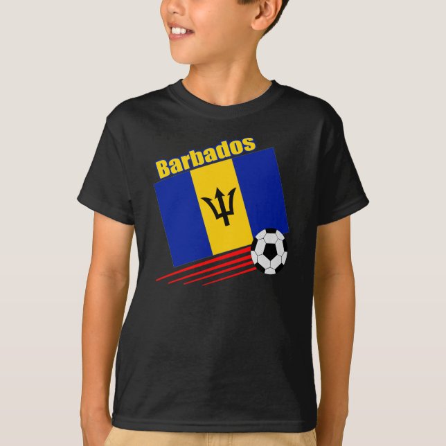 Camiseta Equipo de fútbol de Barbados (Anverso)